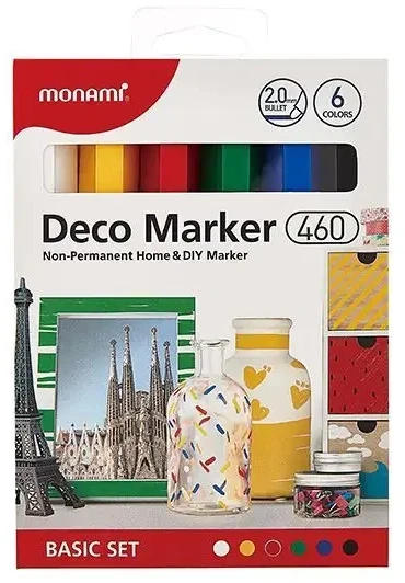 Markery akrylowe Deco Marker B 460 6 kol. Rich MonAmi (2080001504)