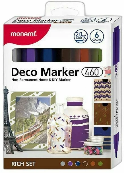 Markery akrylowe Deco Marker B 460 6 kol. Rich MonAmi (2080001504)