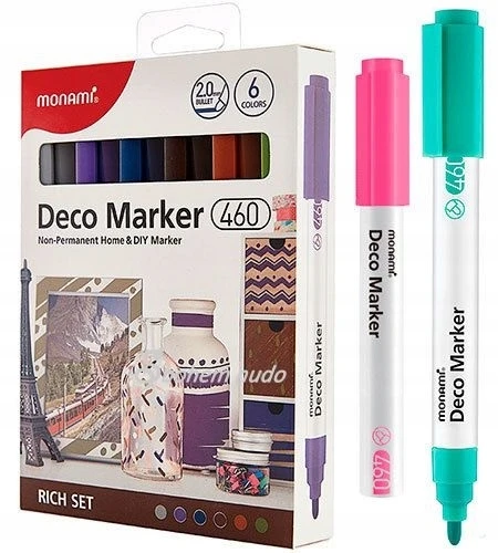 Markery akrylowe Deco Marker B 460 6 kol. Rich MonAmi (2080001504)