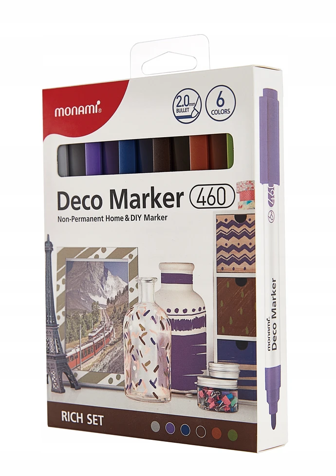 Markery akrylowe Deco Marker B 460 6 kol. Rich MonAmi (2080001504)