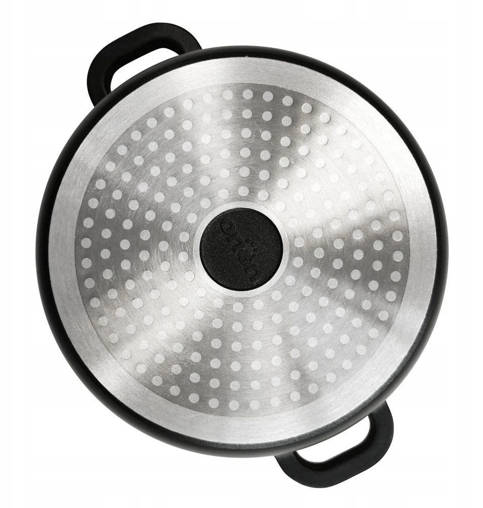 Orion granitinis puodas su stikliniu dangteliu GRANDE 20 cm, 2,3 l