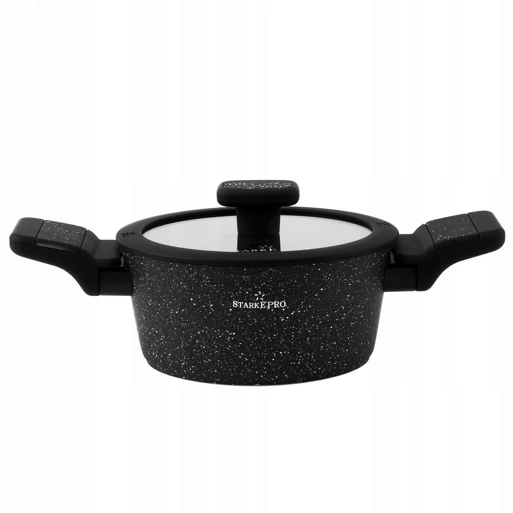 MARMURINIS PUODAS MAŽAS SU DANGČIU KIETAS Starke Pro Ceres Marble 1,2 l 17cm