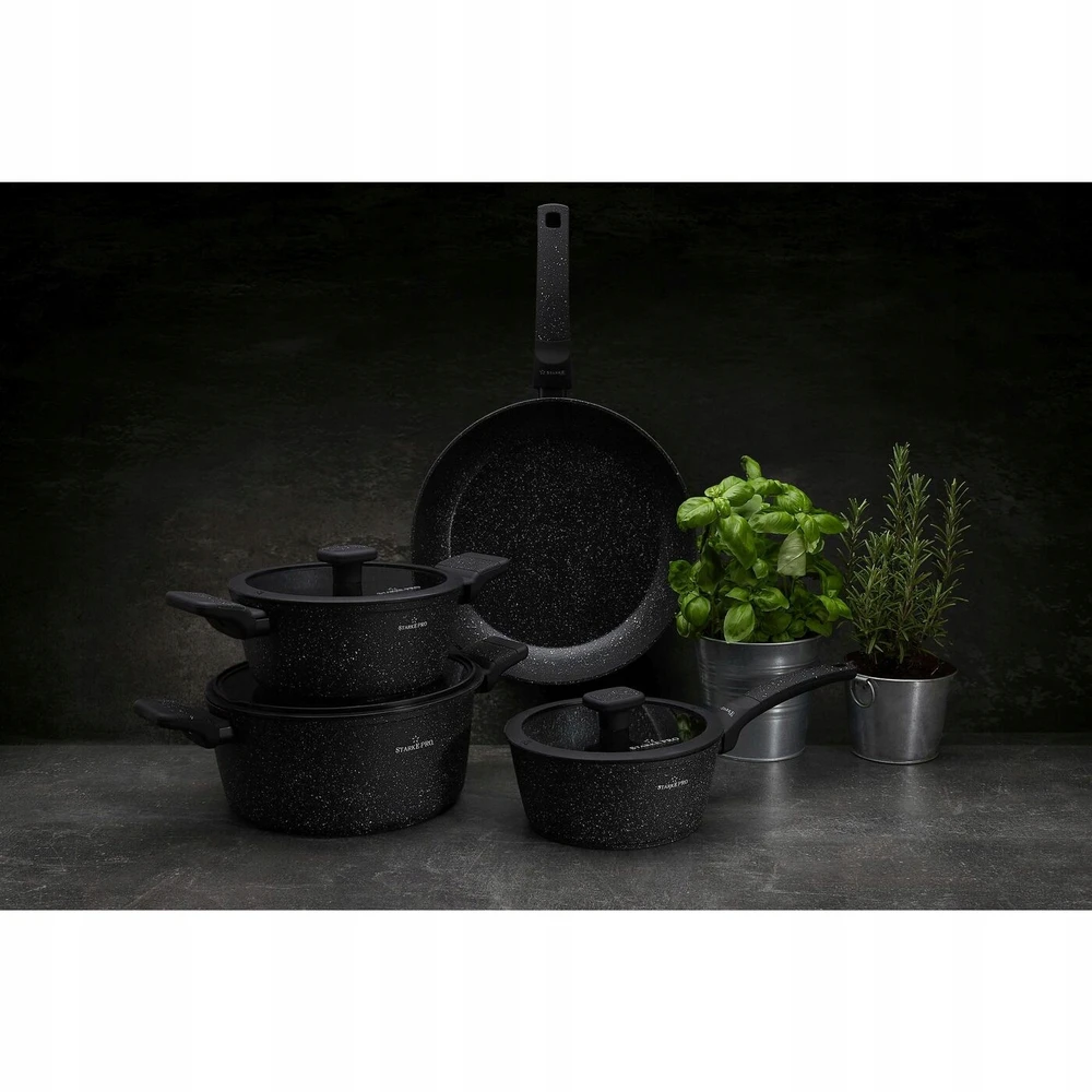 MARMURINIS PUODAS MAŽAS SU DANGČIU KIETAS Starke Pro Ceres Marble 1,2 l 17cm