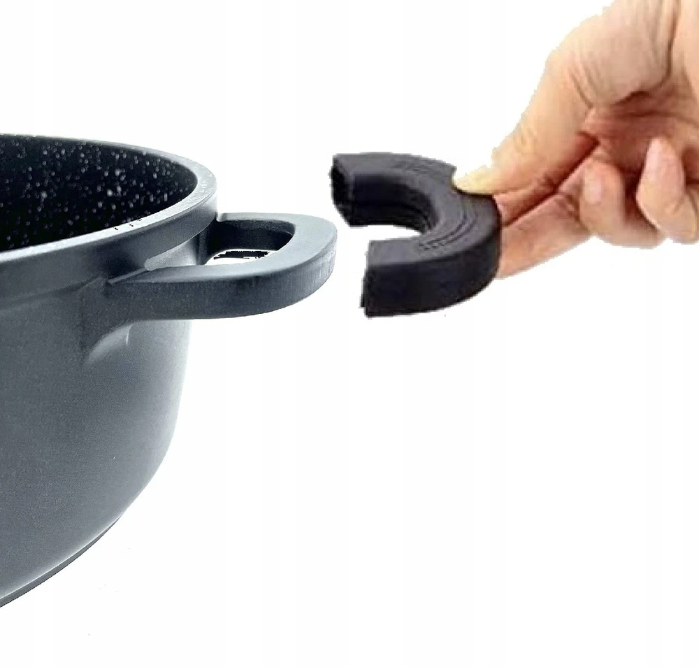 Marmurinė keptuvė 8 l žąsų viryklė + kvapioji priemonė DIDELI INDUKCIJA 38 CM Cheffinger