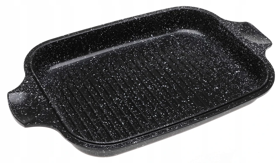 Marmurinė žąsų keptuvė GRILL Keptuvė 2in1 keptuvė 5,5L 34cm 7845