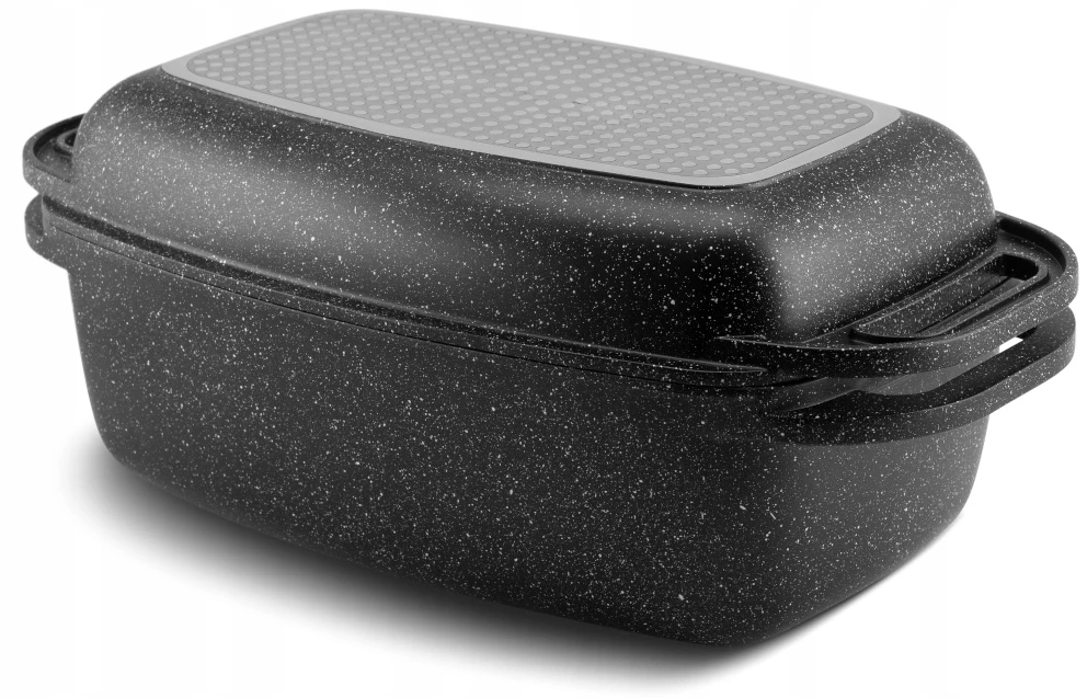MARMURINĖ ŽŪSIO Keptuvė GRILL Keptuvė 2in1 Keptuvė 5L 32cm 4607