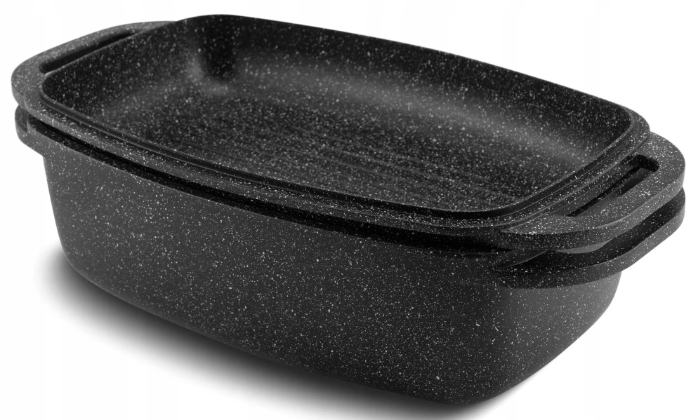 MARMURINĖ ŽŪSIO Keptuvė GRILL Keptuvė 2in1 Keptuvė 5L 32cm 4607