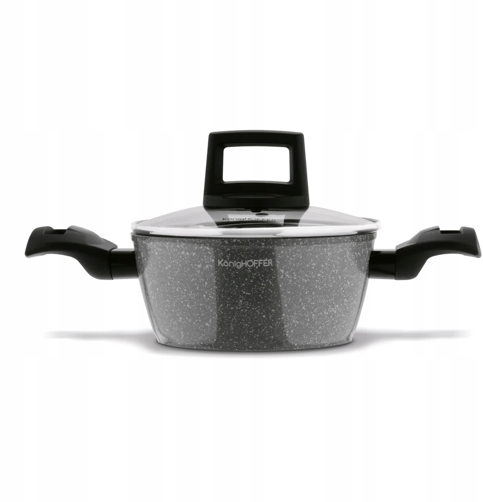 MARMURINIS PUODAS INDUKCINIS DANGIS MAŽAS DUJINĖS Konighoffer Yukon 1,2 l 16 cm