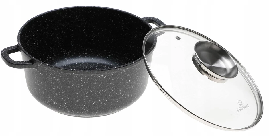 MARMURINIS PUODAS Nelipni danga 22cm 3.1L INDUKCINĖS Dujos 4004