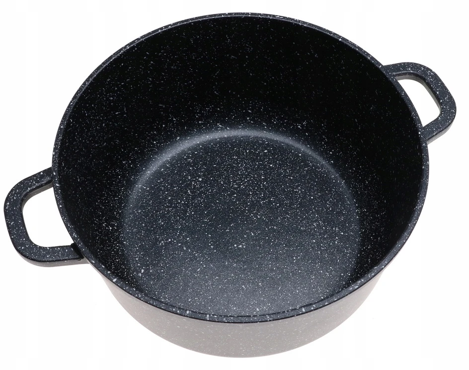 MARMURINIS PUODAS Nelipni danga 22cm 3.1L INDUKCINĖS Dujos 4004