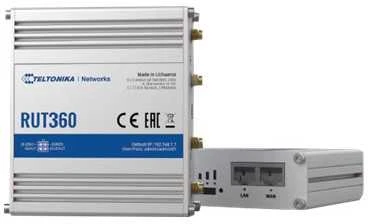 Teltonika | Pramoninis korinio ryšio maršrutizatorius | RUT360 LTE CAT6 | 1 x LAN jungtis, 10/100 Mbps, atitinka IEEE 802.3, IEEE 802.3u standartus, palaiko automatinį MDI/MDIX perjungimą, Mbit/s | Ethernet LAN (RJ-45) jungtys, 2 x RJ45 jungtys, 10/100 Mbps | Mesh palaikymas: Ne | MU-MiMO: Taip | 3G/4G duomenų bendrinimas | Antenos tipas: 2 x SMA, skirta LTE, 2 x RP-SMA, skirta WiFi