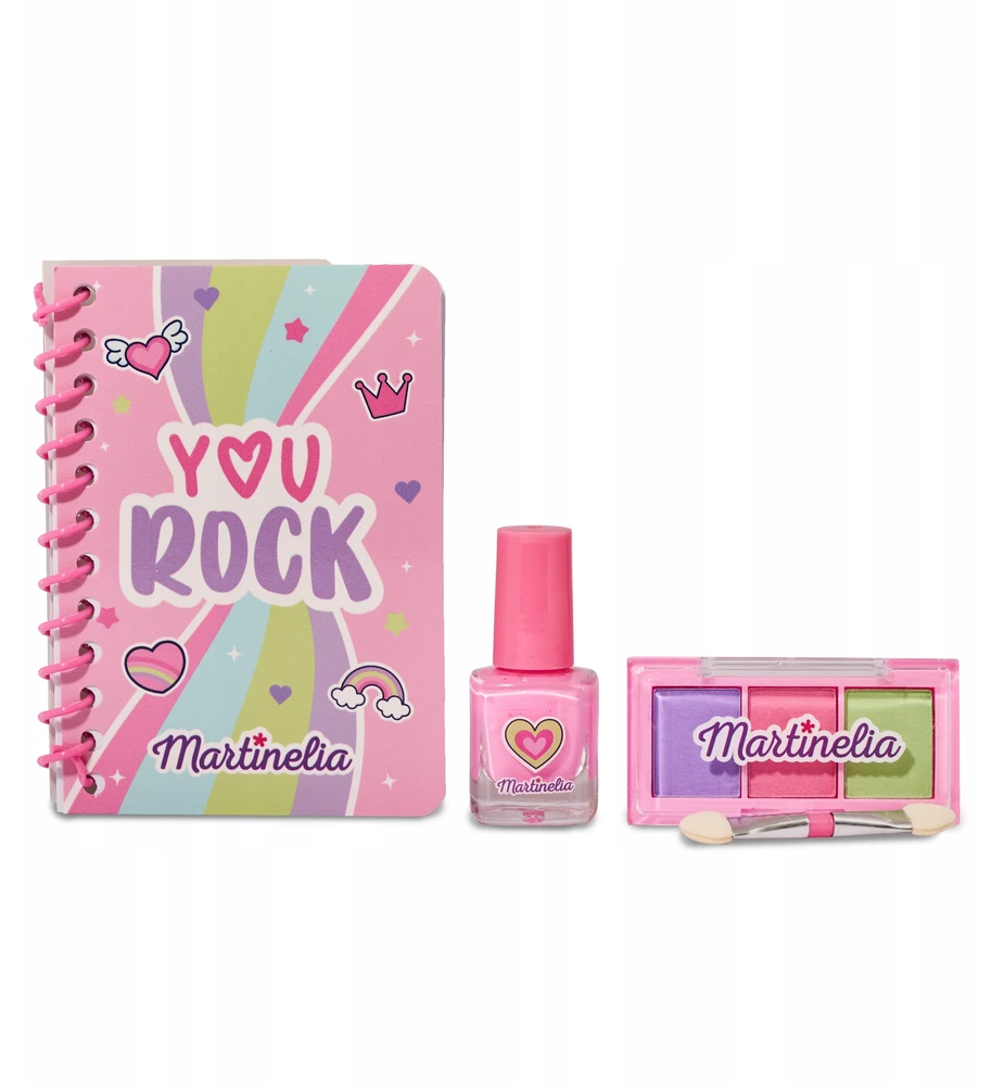 Martinelia Supergirl Notebook And Beauty Set vaikiško makiažo rinkinys
