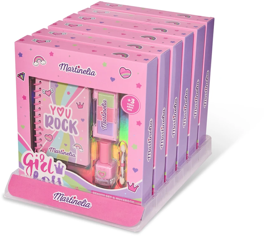Martinelia Supergirl Notebook And Beauty Set vaikiško makiažo rinkinys