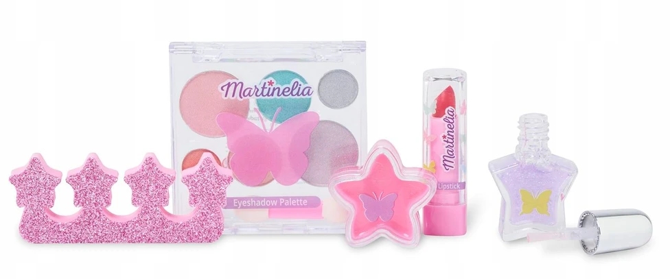 Martinelia Shimmer Wings Bagpack And Beauty Set vaikiškos kosmetikos rinkinys kuprinėje
