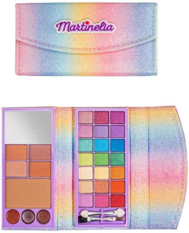 Martinelia Shimmer Paws Makeup Wallet vaikiškos dekoratyvinės kosmetikos paletė piniginėje