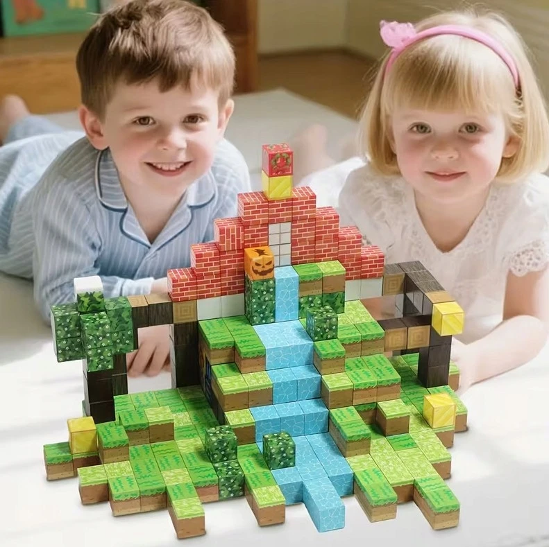 Martius Magnetiniai statybiniai blokai 321 + Magnetinių plokščių konstrukciniai kubeliai