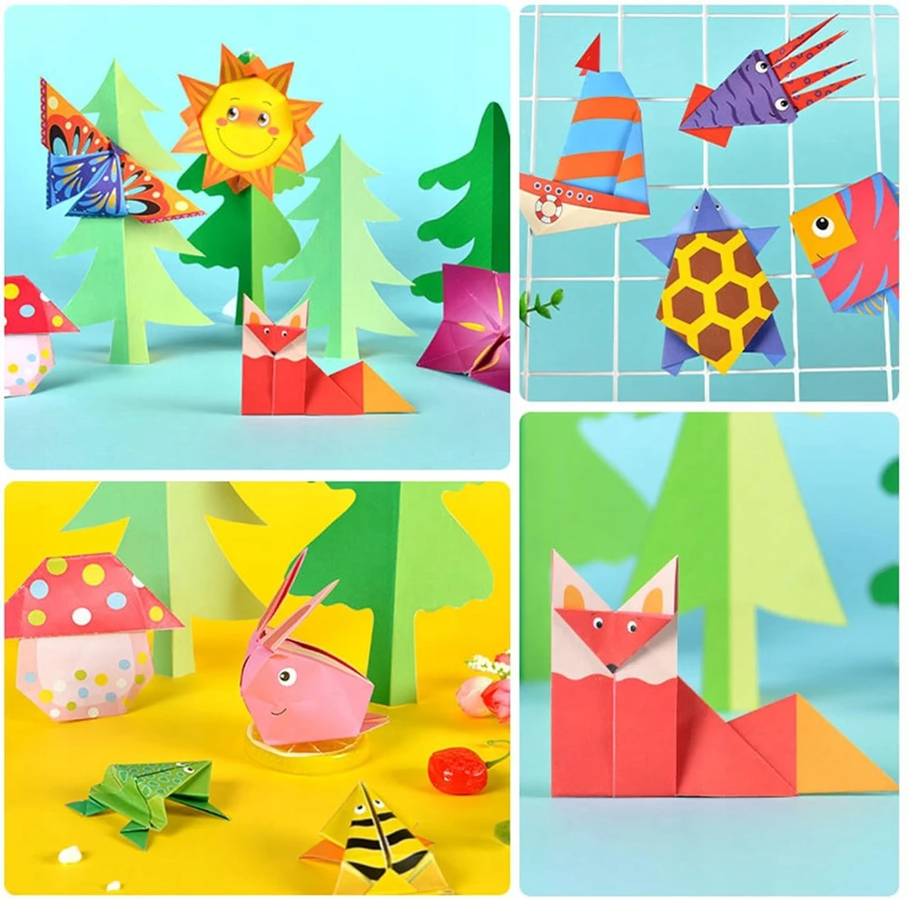 Martius POPIERIUS ORIGAMI 108 LAPAI Kūrybinis „pasidaryk pats“ rinkinys vaikams