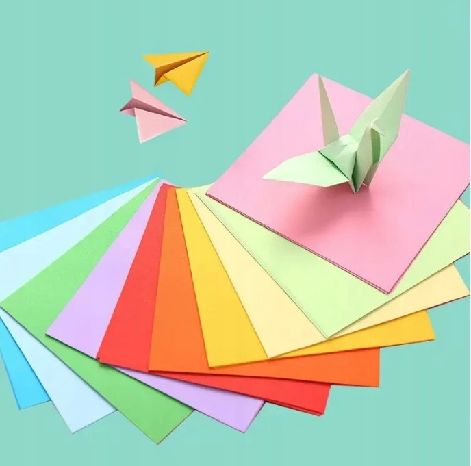 Martius SPALVOTAS ORIGAMI POPIERIUS 20x20 cm VAIKŲ KŪRYBINIAI DARBAI 100 LAPŲ