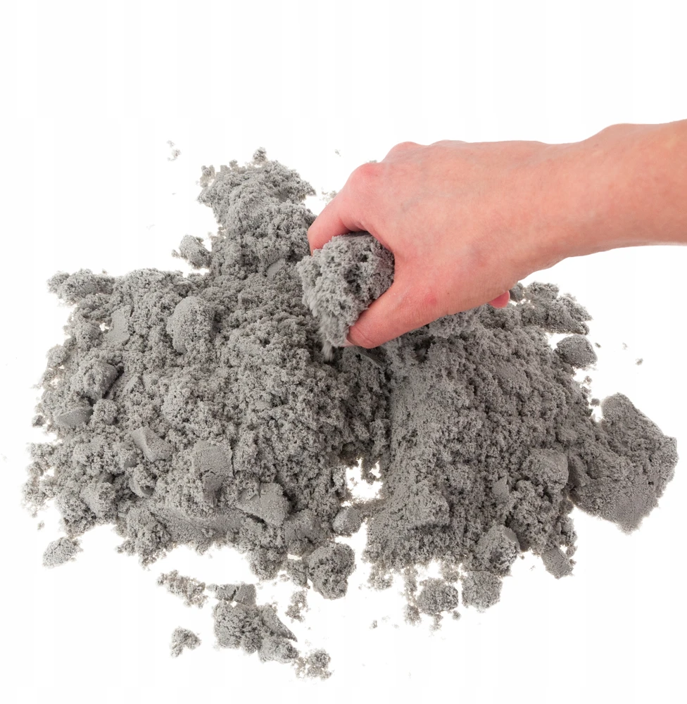 Martom KINETINIS MAGICALUS SMĖLIS 1KG SANDLINE SPALVOS PILKA NATURAL STOCK