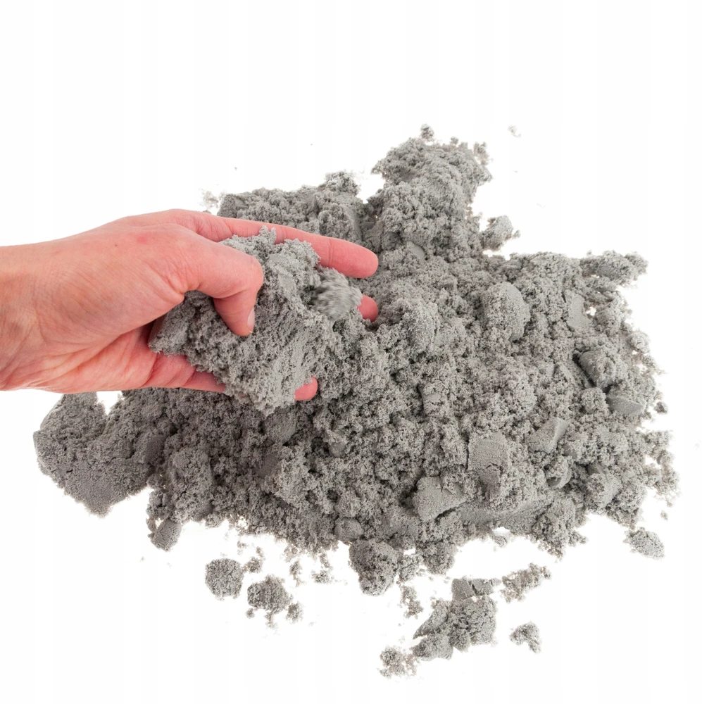Martom KINETINIS MAGICALUS SMĖLIS 1KG SANDLINE SPALVOS PILKA NATURAL STOCK