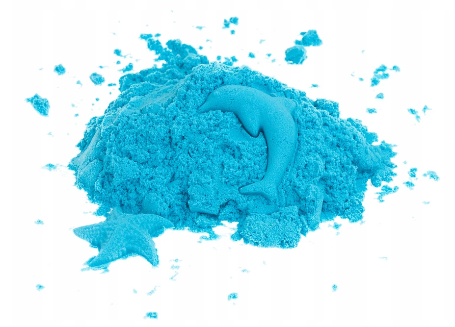 Martom KINETINIS MAGICINIS SMĖLIS 1KG SANDLINE SPALVOS MĖLYNAS SMĖLĖLIS