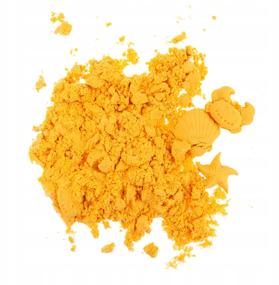 Martom KINETINIS MAGIŠKAS SMĖLIS 1KG SANDLINE SPALVOS ORANŽINIS MANGERINAS