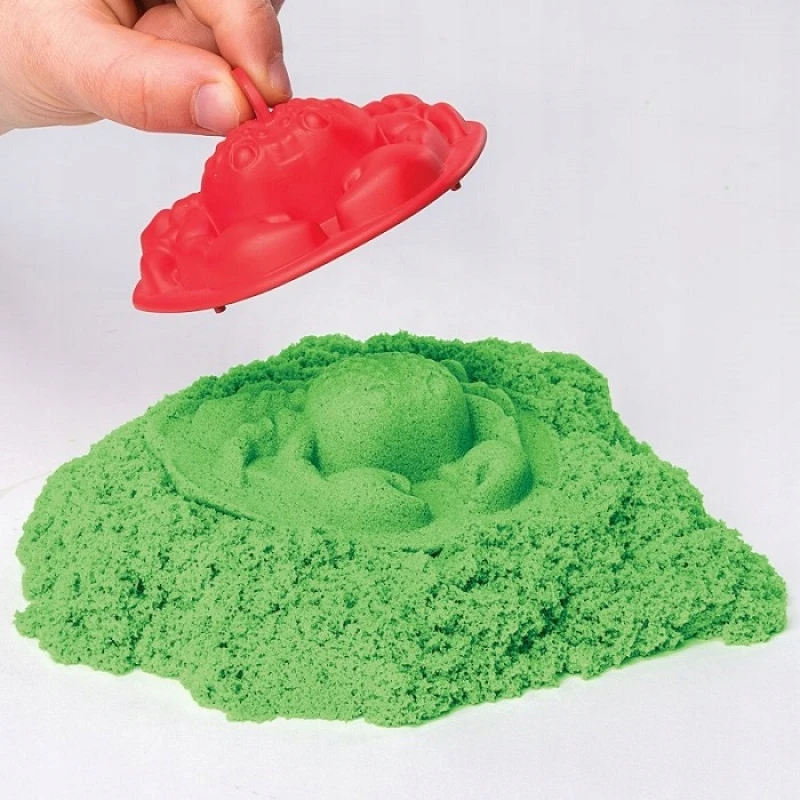 Martom KINETINIS MAGIŠKAS SMĖLIS 1KG SANDLINE COLORS Žalias PLASTIC SUPPLY