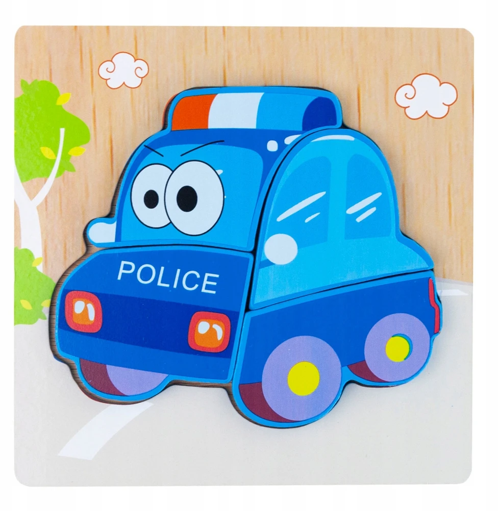 Martom MEDINIAI KALULAI MOKYMOSI DĖLĖS DĖLĖS FIGŪRĖS MONTESSORI POLICIJOS AUTOMOBILIAI