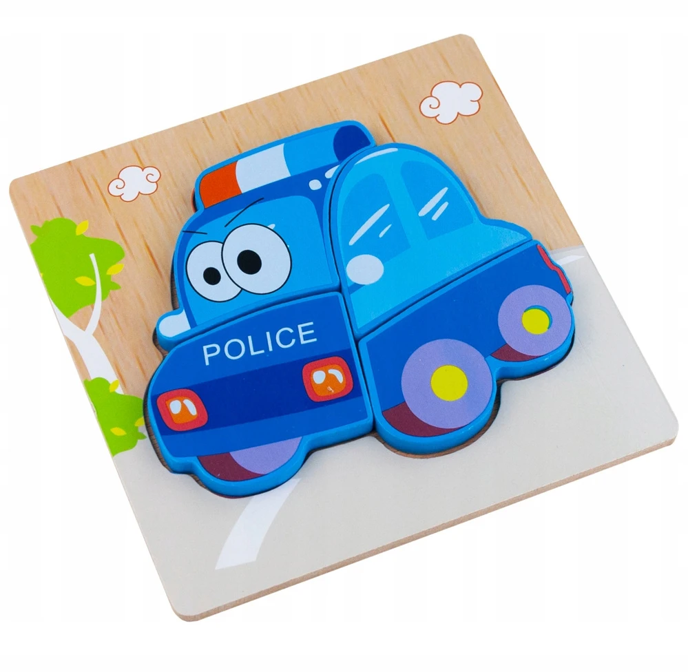 Martom MEDINIAI KALULAI MOKYMOSI DĖLĖS DĖLĖS FIGŪRĖS MONTESSORI POLICIJOS AUTOMOBILIAI
