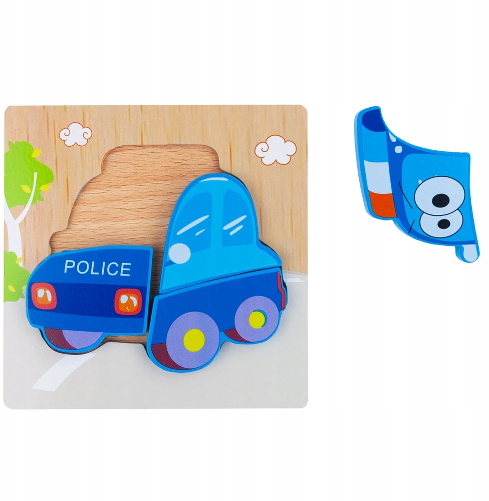 Martom MEDINIAI KALULAI MOKYMOSI DĖLĖS DĖLĖS FIGŪRĖS MONTESSORI POLICIJOS AUTOMOBILIAI