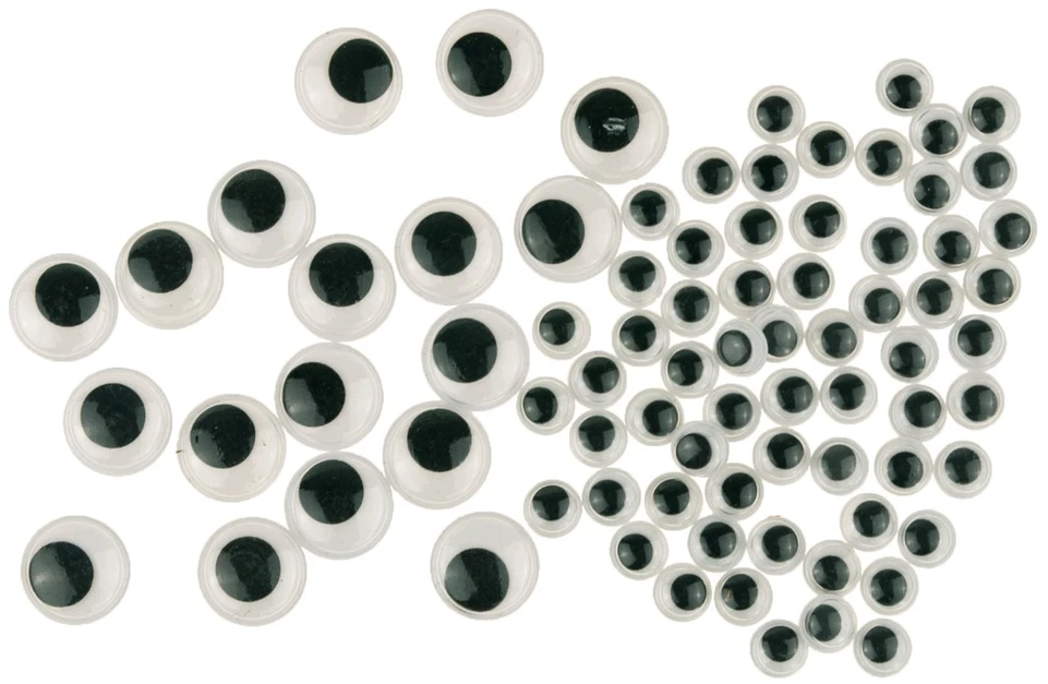 Martom MOVING EYES EYES FOR DECORATION 80 VNT MASCOTS DIY Nėrimas