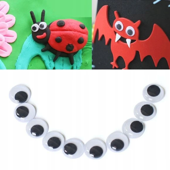 Martom MOVING EYES EYES FOR DECORATION 80 VNT MASCOTS DIY Nėrimas