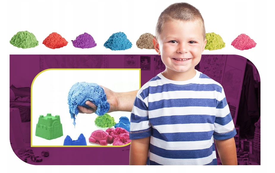Martom PIASEK KINETYCZNY 1 KG PIASKOWY PIASKOLINA SUPER PLASTYCZNY