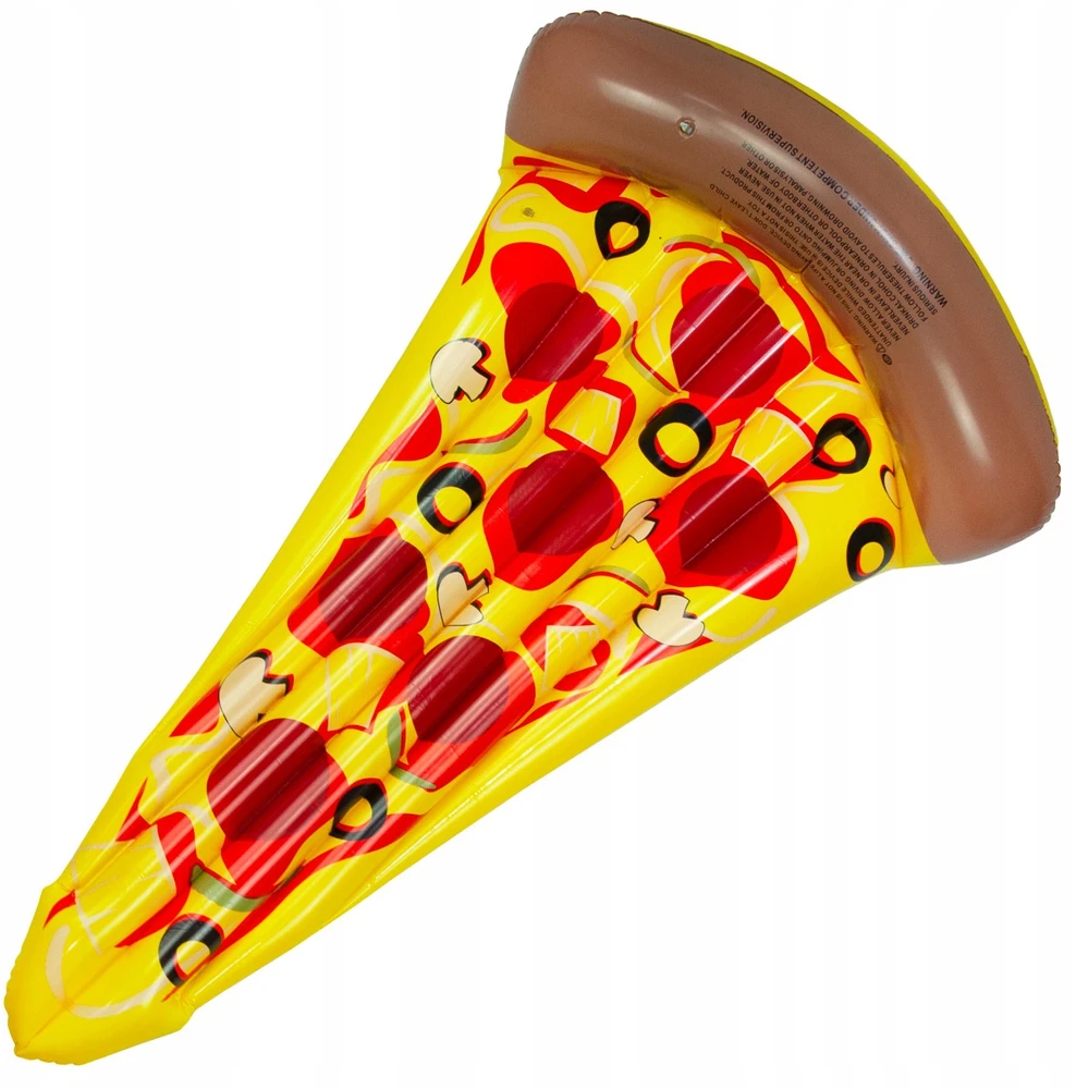 Martom Pripučiamas maudymosi čiužinys Pizza, 158 cm, įvairių spalvų