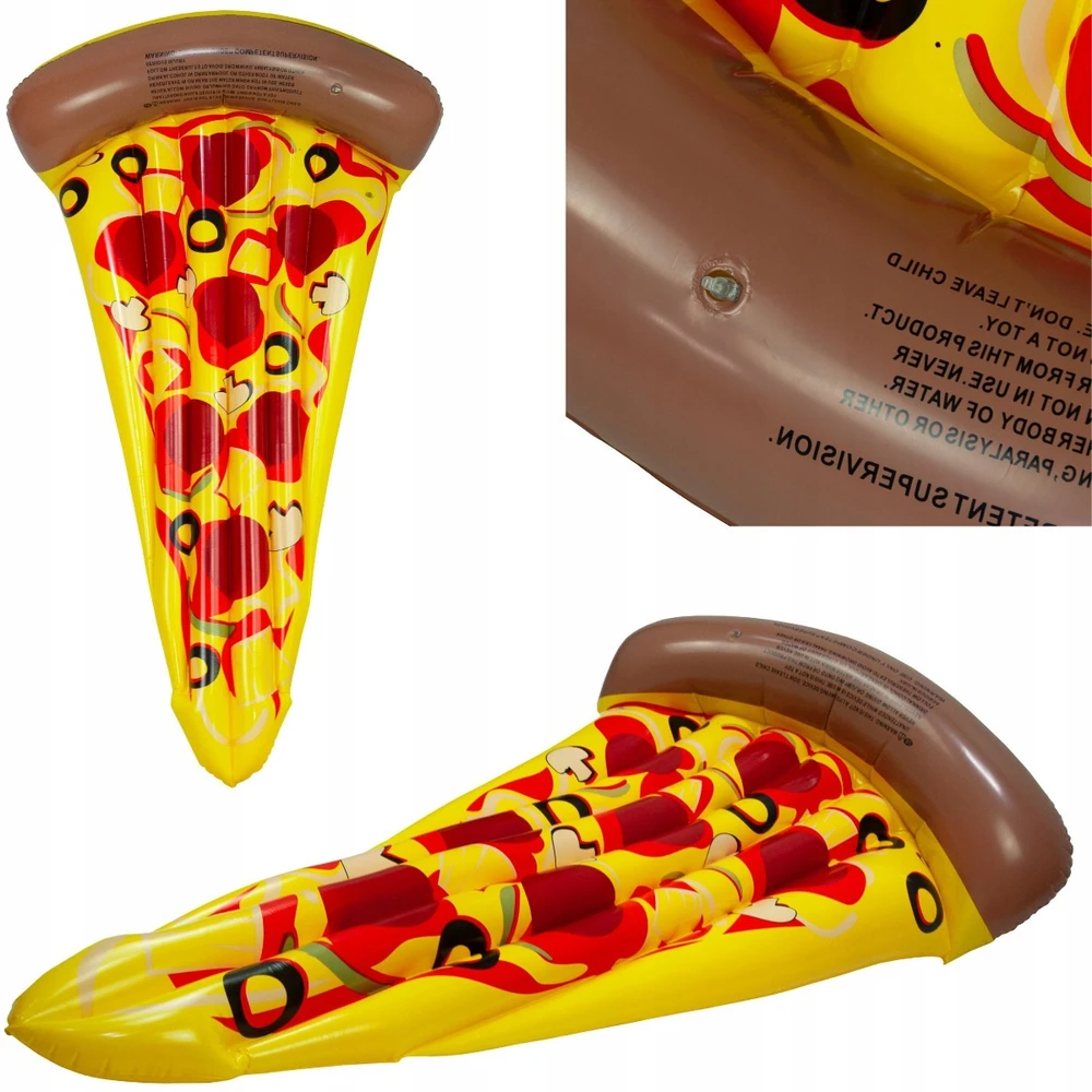 Martom Pripučiamas maudymosi čiužinys Pizza, 158 cm, įvairių spalvų