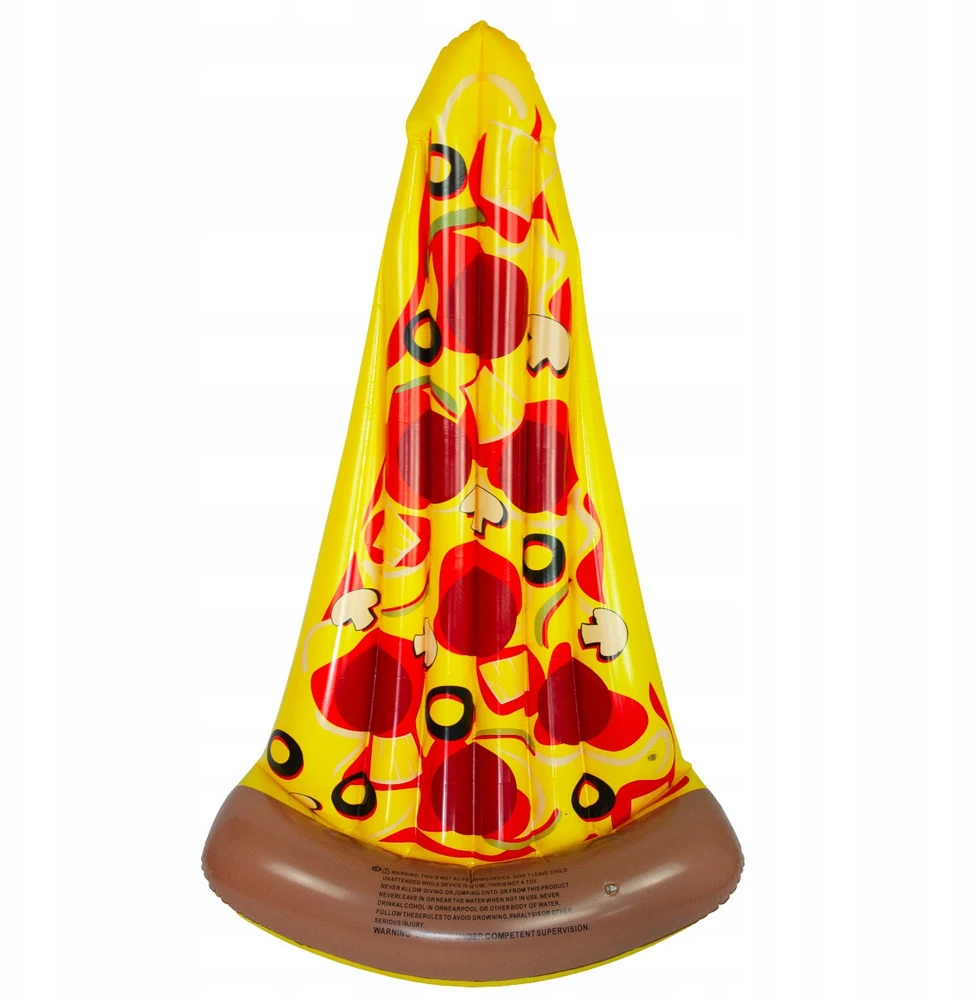 Martom Pripučiamas maudymosi čiužinys Pizza, 158 cm, įvairių spalvų