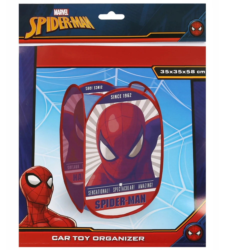 MARVEL sulankstomas kosz na zabawki, Organizer do pokoju POJEMNY 70L