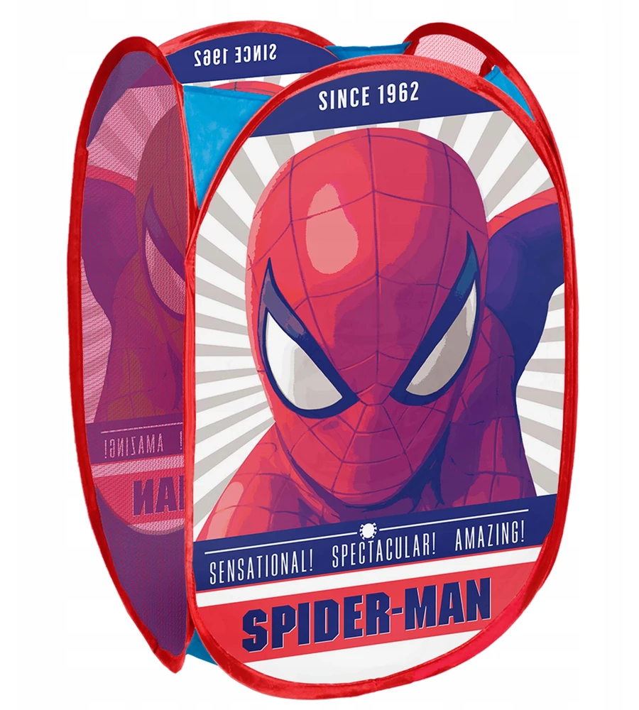 MARVEL sulankstomas kosz na zabawki, Organizer do pokoju POJEMNY 70L