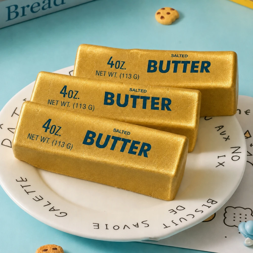 Mas Tex Antistresinis žaislas Gniotek GOLD Butter Squishy Sensory atpalaiduojantis žaislas
