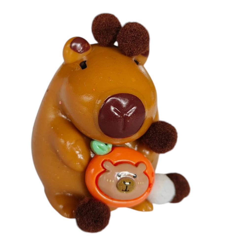 Mas Tex Gniotek KAPIBARA MOCHI antistresinis sensorinis STICKY smėlio spalvos SQUISHY 6 cm