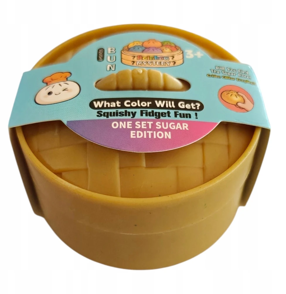 Mas Tex Squishy Dumpling Squishy Dumpling vaivorykštė, antistresinis, sensorinis ir ADHD, 6 cm