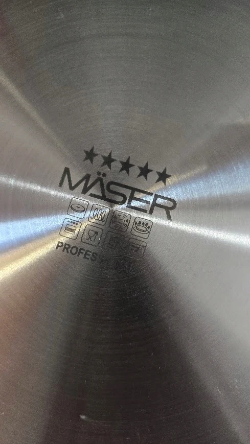 Mäser Professional puodas 5L 20cm dangtelis puodas iš nerūdijančio plieno indukcinis