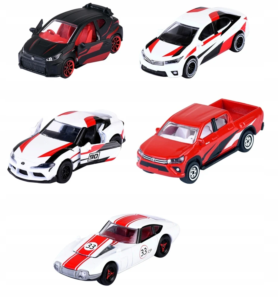Mašinėlių rinkinys Majorette Toyota Racing 205-3189, 5 vnt.
