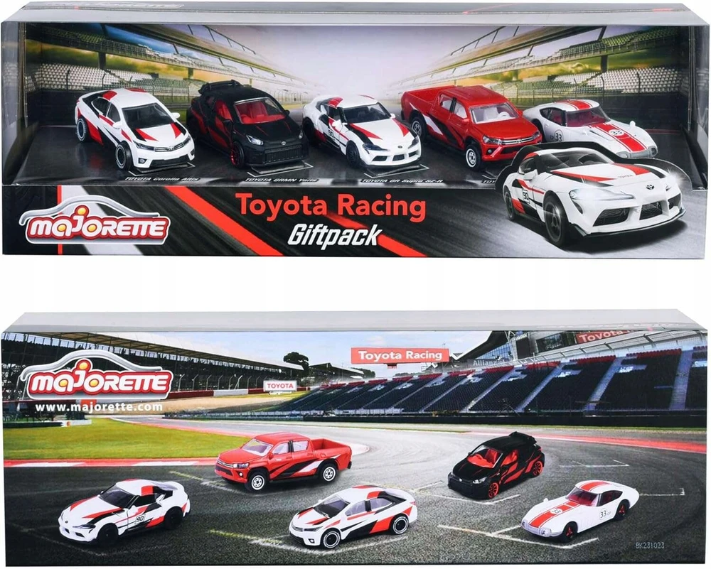 Mašinėlių rinkinys Majorette Toyota Racing 205-3189, 5 vnt.