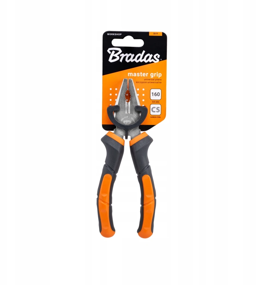 Bradas MASTER GRIP universalios replės 160 mm, nikeliuotos, DIY-PL1210/6