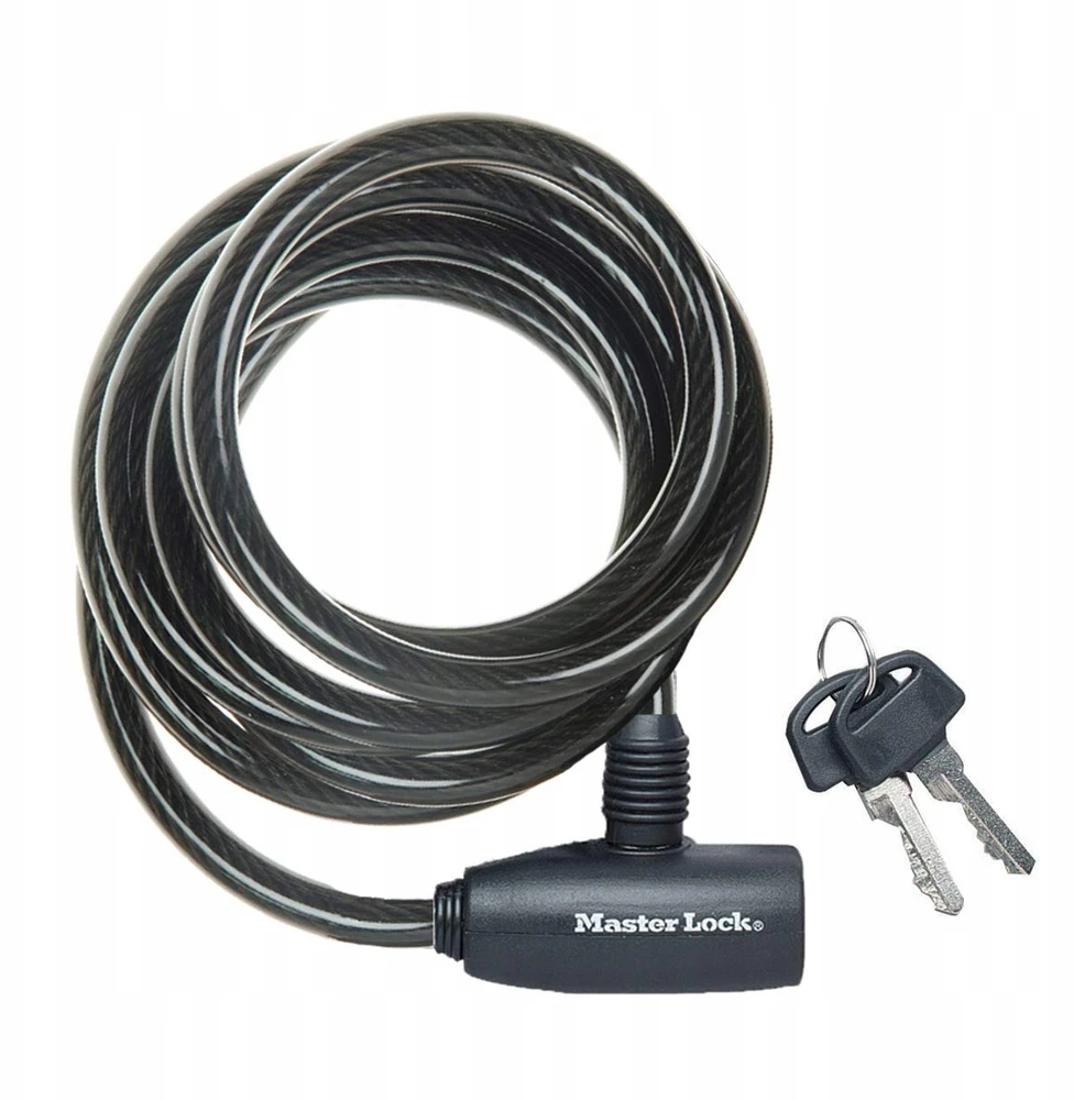Master Lock 8126EURDPRO juodas spyninis kabelis
