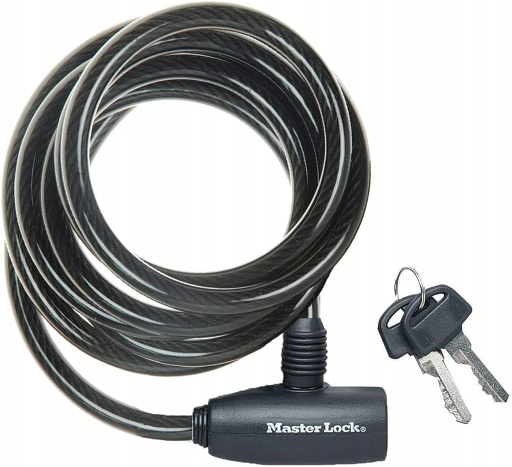 Master Lock 8126EURDPRO juodas spyninis kabelis