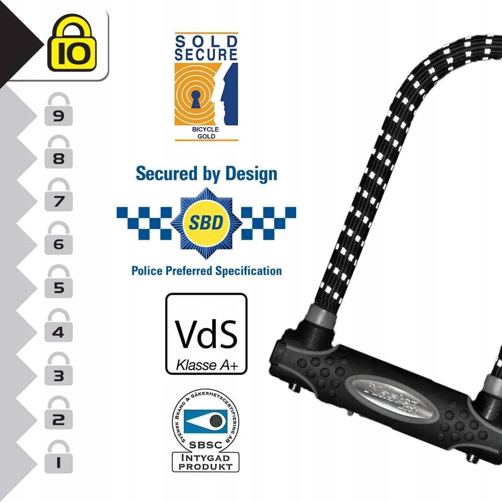 Master Lock Dviračio spyna Masterlock 8195 U-LOCK, juoda