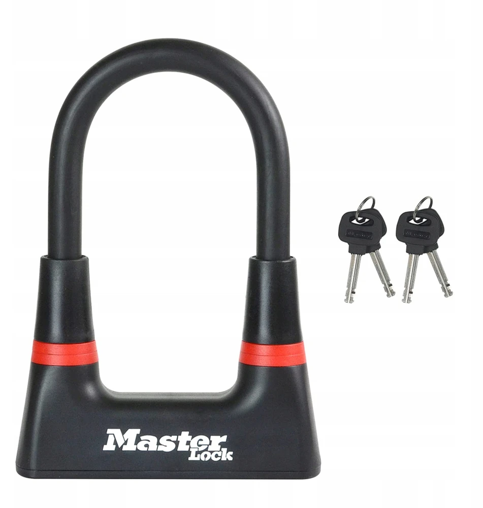 Master Lock Dviračio spyna Masterlock 8278 U-Lock 14mm 80mm 150mm KEY juodas