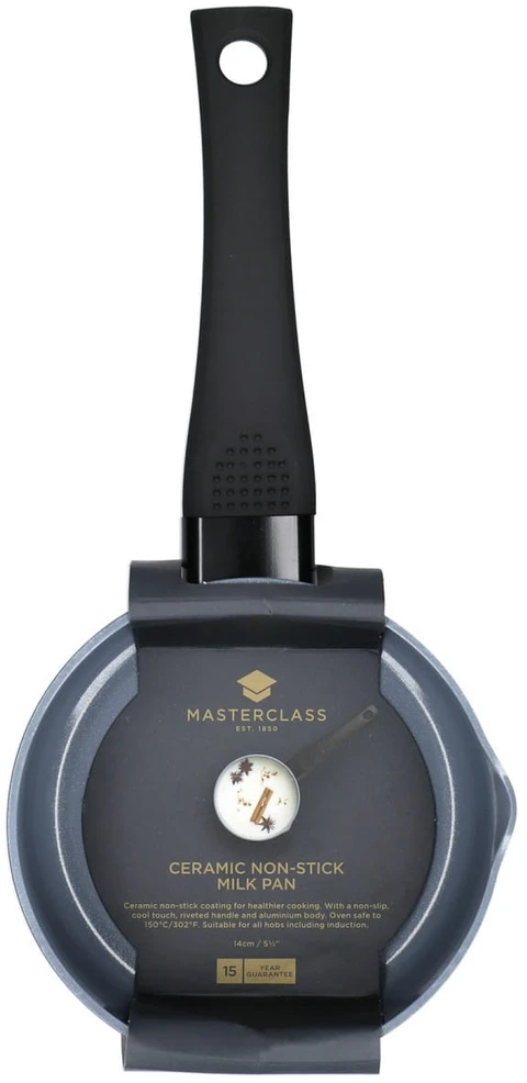 MasterClass 14 cm keraminis nepridegantis pieno indas su dviem snapeliais